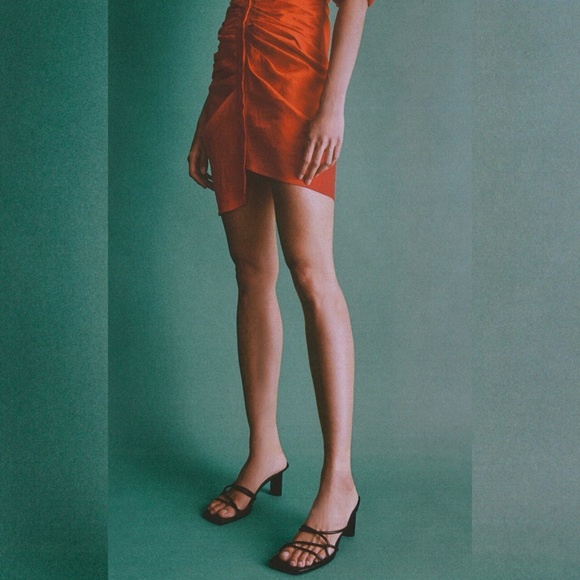 Zara | Shoes | Zara Rolled Strap Heeled 